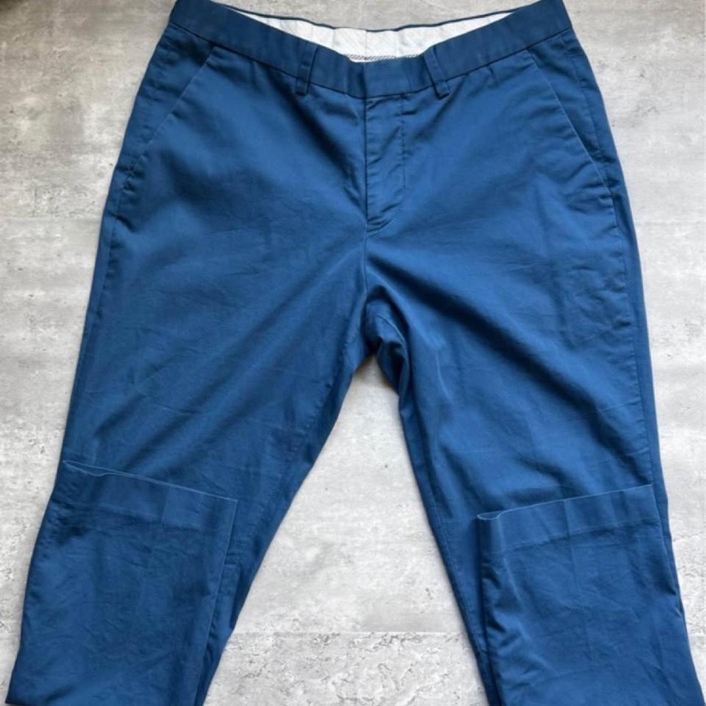 Express Photographer Mens Blue Chino Pants Relaxed Fit Size 30/30 Navy Trousers